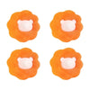 GeckoCustom Cleaning Tool Magic Laundry Ball Kit Hair Remover Pet Clothes Removes Hairs Cat and Dogs Home Household Product Dog Accessories A Orange 4 PCS