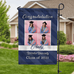 GeckoCustom Congratulation Graduation Garden Flag HN590