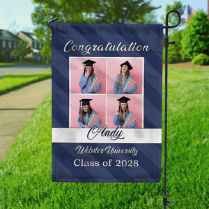 GeckoCustom Congratulation Graduation Garden Flag HN590