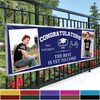 GeckoCustom Congratulations Graduation Banner with 2 Pictures 888885
