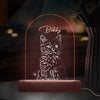 GeckoCustom Custom Cat Photo Pencil Drawing With Name For Cat Lovers Acrylic Plaque LED Night Light LM32 893031 Acrylic / 7.9"x4.5"