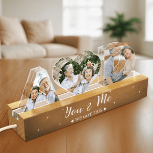 GeckoCustom Custom Couple Photo You And Me We Got This Couple LED Night Light HA75 891876