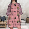 GeckoCustom Custom Dog Photo Raglan Nightgown K228 889064