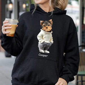 GeckoCustom Custom Face Cute Dog Dark Shirt Gift For Dog Lovers HA75 891810