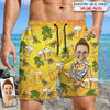 GeckoCustom Custom Face for Boyfriend/Husband Beer Beach Short N304 889523
