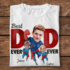 GeckoCustom Custom Face Photo Superhero Dad Family Bright Shirt N304 890374
