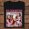 GeckoCustom Custom Face Portrait Photo Vintage Style Shirt T368 889685 Basic Tee / Black / S