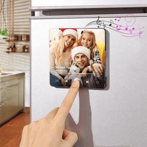 GeckoCustom Custom Family Photo Music Fridge Magnet Family Gift HA75 891782 Acrylic / 10cm*10cm*1cm