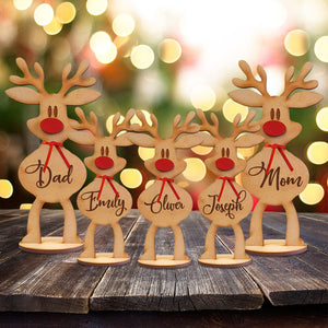 GeckoCustom Custom Name Freestanding Reindeer For Decoration Christmas Gift TH10 891661