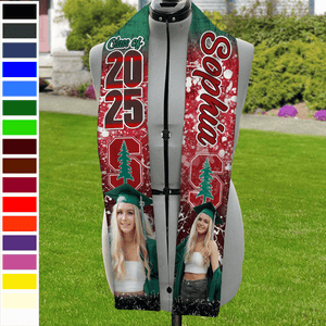 GeckoCustom Custom Photo And Name 2024 Graduation Stoles T368 890507 6x72 inch