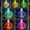 GeckoCustom Custom Photo Baby's First Christmas Costumes Circle Led Acrylic Ornament HO82 893236 3 inches