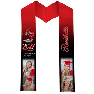 GeckoCustom Custom Photo Class of 2024 Stoles Sash Senior Gift TA29 TH10 888873