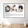 GeckoCustom Custom Photo Dad My First Love Father's Day Poster Canvas Picture Frame DM01 890959