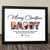 GeckoCustom Custom Photo Father's Christmas Family Picture Frame TA29 889906 10"x8"