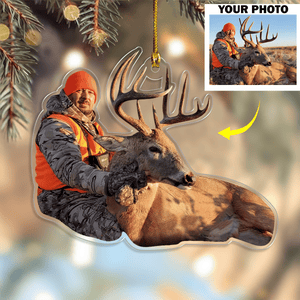 GeckoCustom Custom Photo For Hunting Lovers Acrylic Ornament, Christmas Gift Idea DM01 891443