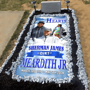 GeckoCustom Custom Photo Forever Remembered Forever Missed In Heaven Memorial Grave Blanket N369 890505