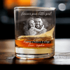 GeckoCustom Custom Photo Forever Your Little Girl & Dad Happy Father's Day Rock Glass H082 890488