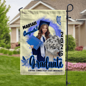 GeckoCustom Custom Photo Graduation 2025 Garden Flag - Unique Keepsake Gift for Proud Grads LM32 893049
