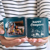 GeckoCustom Custom Photo Happy Campers Couple Pottery Mug TH10 892173 12oz