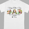 GeckoCustom Custom Photo Happy Father's Day, Dog Dad Family Shirt DA199 890178