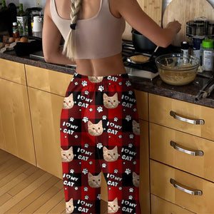 GeckoCustom Custom Photo I Love My Dog, I Love My Cat Sweatpants HA75 895090 Sweatpants / For Man / XS