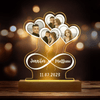 GeckoCustom Custom Photo Infinity Hearts 3D Acrylic Plaque LED Night Light N304 890008 Acrylic / 7.9"x4.5"