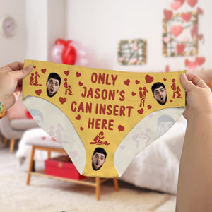 GeckoCustom Custom Photo Only He Can Insert Here Underwear Valentine's Day, Anniversary Gift for Wife HA75 891834