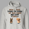 GeckoCustom Custom Photo Thanks For Picking Up Our Poop And Stuff Shirt K228 889349 Pullover Hoodie / Sport Grey Color / S