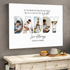 GeckoCustom Custom Photo To Us You Are The World Dad Poster Canvas Picture Frame DM01 890963