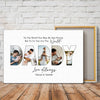 GeckoCustom Custom Photo To Us You Are The World Dad Poster Canvas Picture Frame DM01 890963