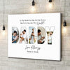 GeckoCustom Custom Photo To Us You Are The World Dad Poster Canvas Picture Frame DM01 890963