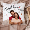 GeckoCustom Custom Photo Together Since Couple Pillow N304 889537