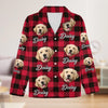 GeckoCustom Custom Photo With Colorful Background For Dog Lovers Pajamas N304 889504