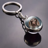 GeckoCustom Cute Dog Double Side Glass Ball Keychain As show 8