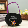 GeckoCustom Cute Halloween Portable Pumpkin Bag Trick Or Treat Kids Candy Bag Happy Halloween Day Gift Pumpkin Backpack Shoulder Bag as shows 6