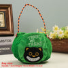 GeckoCustom Cute Halloween Portable Pumpkin Bag Trick Or Treat Kids Candy Bag Happy Halloween Day Gift Pumpkin Backpack Shoulder Bag as shows 1