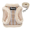 GeckoCustom Cute Pet Cat Soft Padded Harness Vest Coffee / XS
