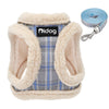 GeckoCustom Cute Pet Cat Soft Padded Harness Vest Blue / XS