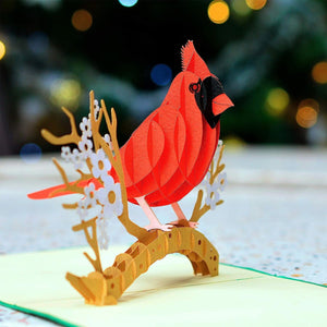 GeckoCustom CUTPOPUP Hummingbird Birthday Card Pop Up, Mothers Day, Fathers Day, 3D Popup Greeting Card, Birthday Card for Women (Hummingbird Sunflower) Cardinal Bird