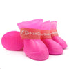 GeckoCustom Dog cat anti-slip rubber boot Pink / S