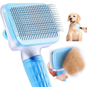 GeckoCustom Dog Hair Remover Brush Cat Dog Hair Grooming And Care Comb For Long Hair Dog Pet Removes Hairs Cleaning Bath Brush Dog Supplies
