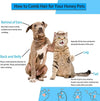 GeckoCustom Dog Hair Remover Brush Cat Dog Hair Grooming And Care Comb For Long Hair Dog Pet Removes Hairs Cleaning Bath Brush Dog Supplies