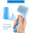 GeckoCustom Dog Hair Remover Brush Cat Dog Hair Grooming And Care Comb For Long Hair Dog Pet Removes Hairs Cleaning Bath Brush Dog Supplies