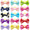 GeckoCustom Dog Hair Rubber Bands Solid Color Polka Dots Valentine Day Little Daisy Style Hairpins Pet Dog Hair Pet Grooming Accessories Refreshing daisy / 10 Pcs