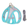 GeckoCustom Dog Harness Leash Set for Small Dogs Adjustable Puppy Cat Harness Vest French Bulldog Chihuahua Pug Outdoor Walking Lead Leash Blue Green / XXS 1-2 kg
