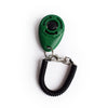 GeckoCustom Dog Training Clicker Pet Cat Plastic New Dogs Click Trainer Aid Tools Adjustable Wrist Strap Sound Key Chain Dog Supplies green