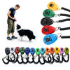 GeckoCustom Dog Training Clicker Pet Cat Plastic New Dogs Click Trainer Aid Tools Adjustable Wrist Strap Sound Key Chain Dog Supplies