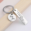 GeckoCustom Drive Safe,I Need You Here With Me Metal Keychain Love You Keychain Men and Women Romantic Keychain Gift Birthday Father's Day