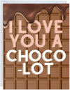 GeckoCustom Fathers Day Card for Dad Birthday, Anniversary Husband Him Grandpa Grandfather Stepdad Stepfather, Birthday Thank You Kawaii Greeting Card (Thanks for Feeding Me ...) I Love You A Choco-Lot