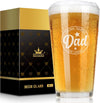GeckoCustom Fathers Day Dad Gifts - Gifts for Dad, Fathers Day Dad Gifts from Daughter, Wife, Son - Dad Gifts for Fathers Day, Birthday Christmas Funny Gift for Dad, Step Dad, Bonus Dad, Husband, 16 Oz Beer Glass Beer Glass Engraved Dad,The Man,The Legend